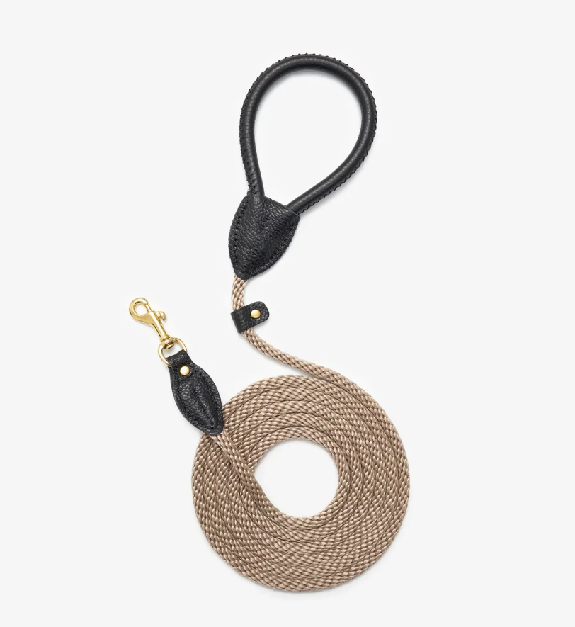 Повідець CHOUCHOU шкіряний для собак "Caviar" чорний