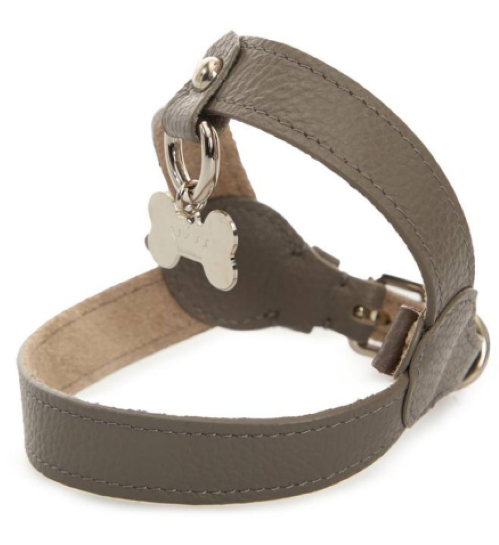 Шлейка MALTIPOO Шкіряна Grey
