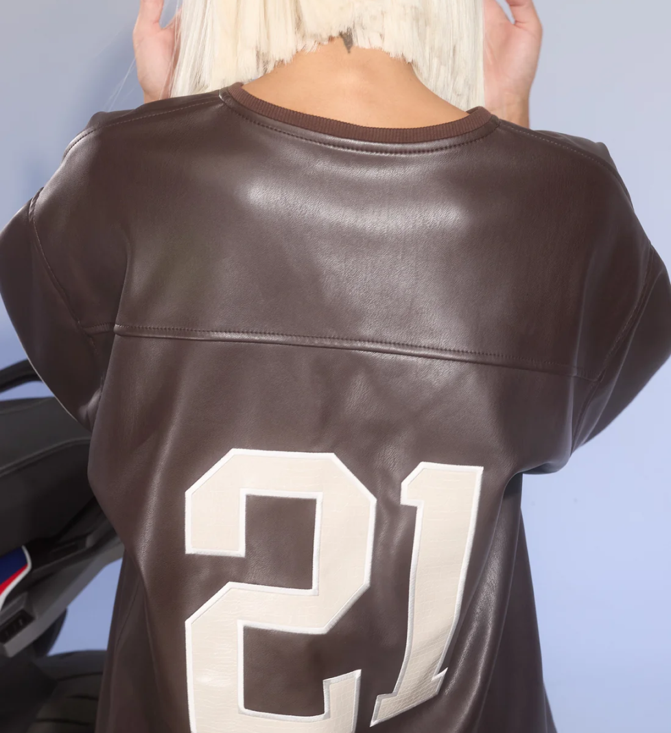 Футболка BUDDU шкіряна JERSEY chocolate