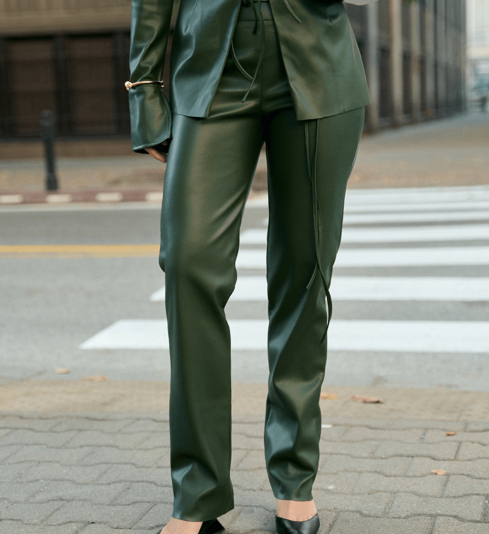 Штани шкіряні ROSCA Khaki