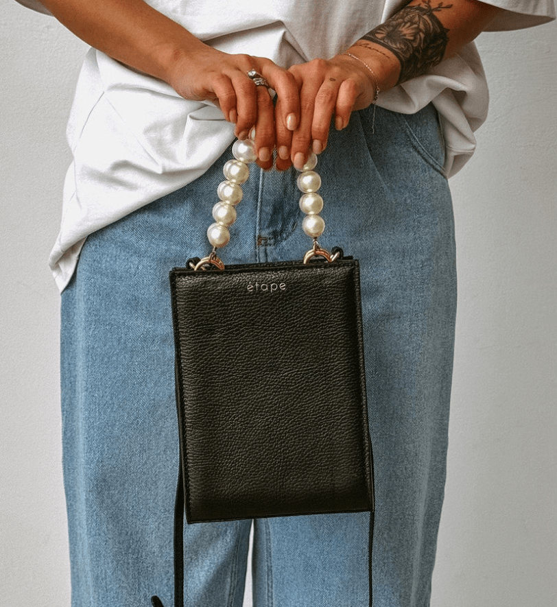 Сумка шкіряна ETAPE MIMI MAX Pearl Black
