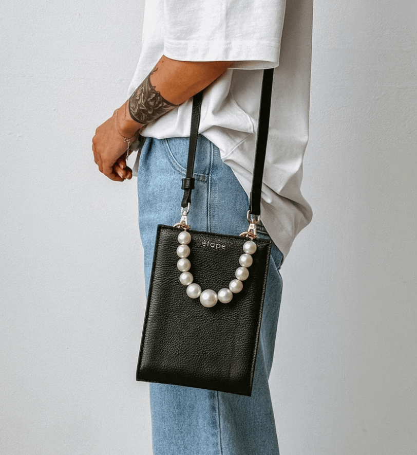 Сумка шкіряна ETAPE MIMI MAX Pearl Black