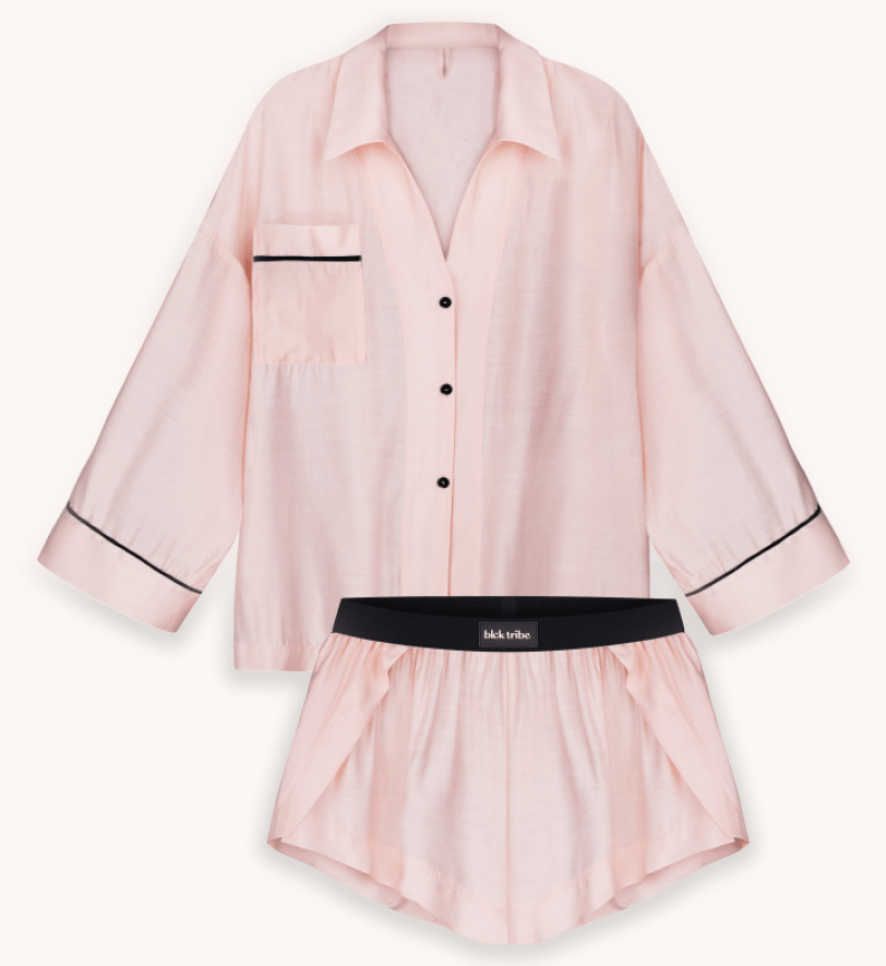 Піжама із шортами BlackSeaTribe Light Pink Suit