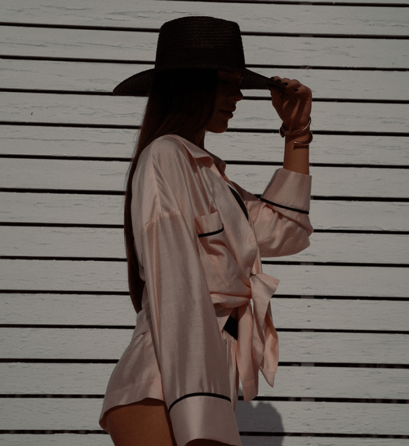 Піжама із шортами BlackSeaTribe Light Pink Suit