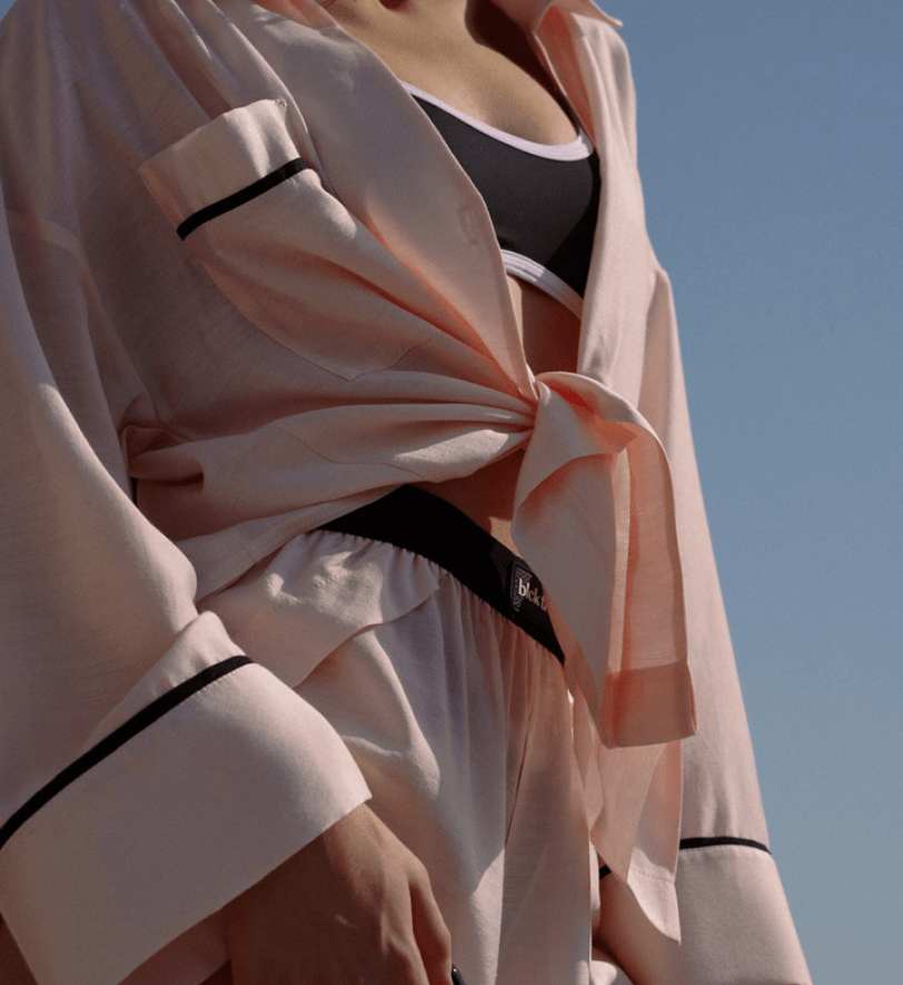 Піжама із шортами BlackSeaTribe Light Pink Suit