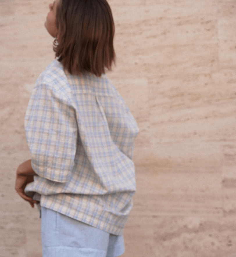 Світло-блакитний піжамний костюм з шортами BlackSeaTribe Лев