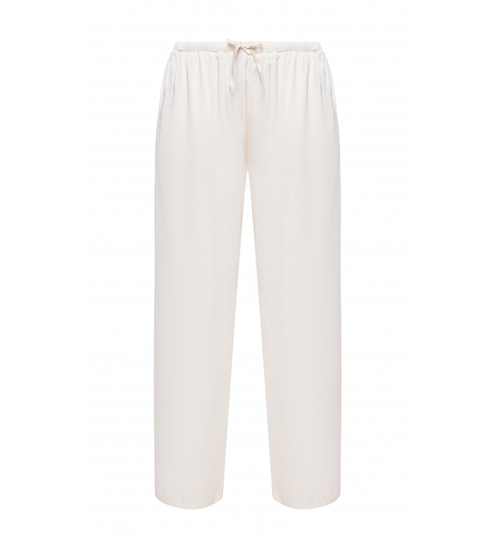 Легкі сатинові брюки Wild Hearts Молочний