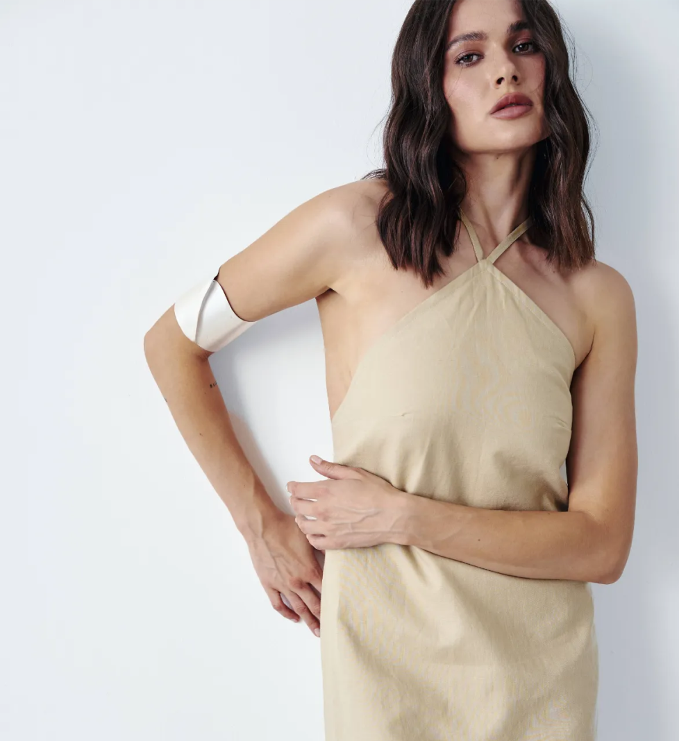 Лляна сукня MERISTRUSS на бретелях