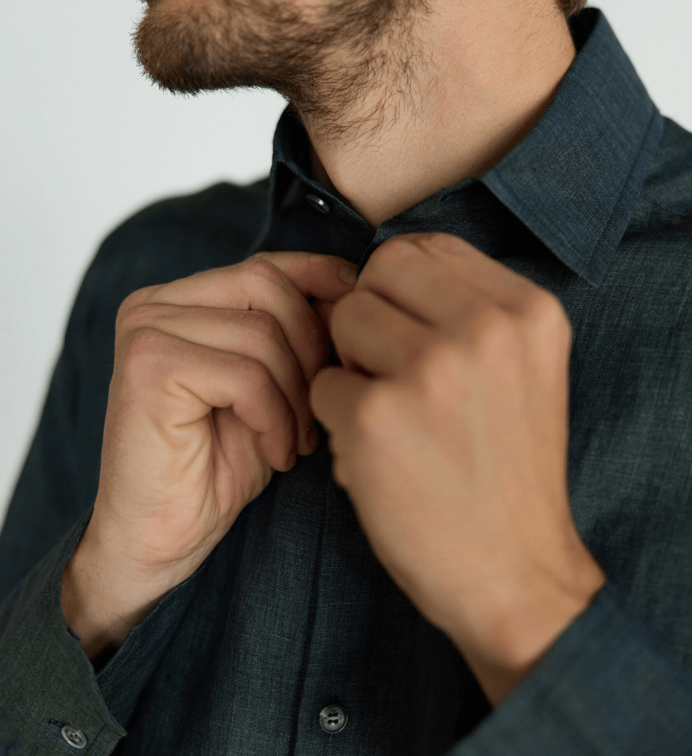 Лляна сорочка the SUIT MAN смарагдова