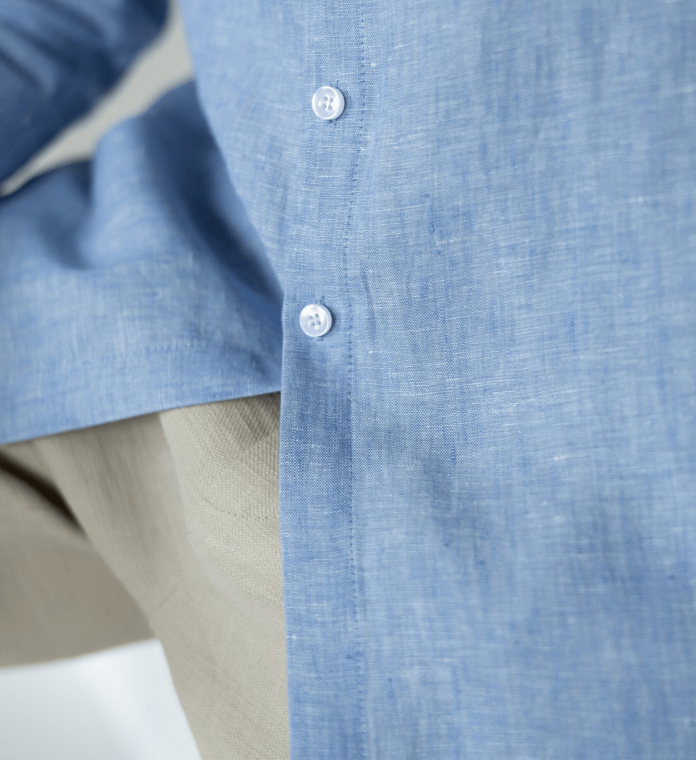 Лляна сорочка the SUIT MAN блакитна