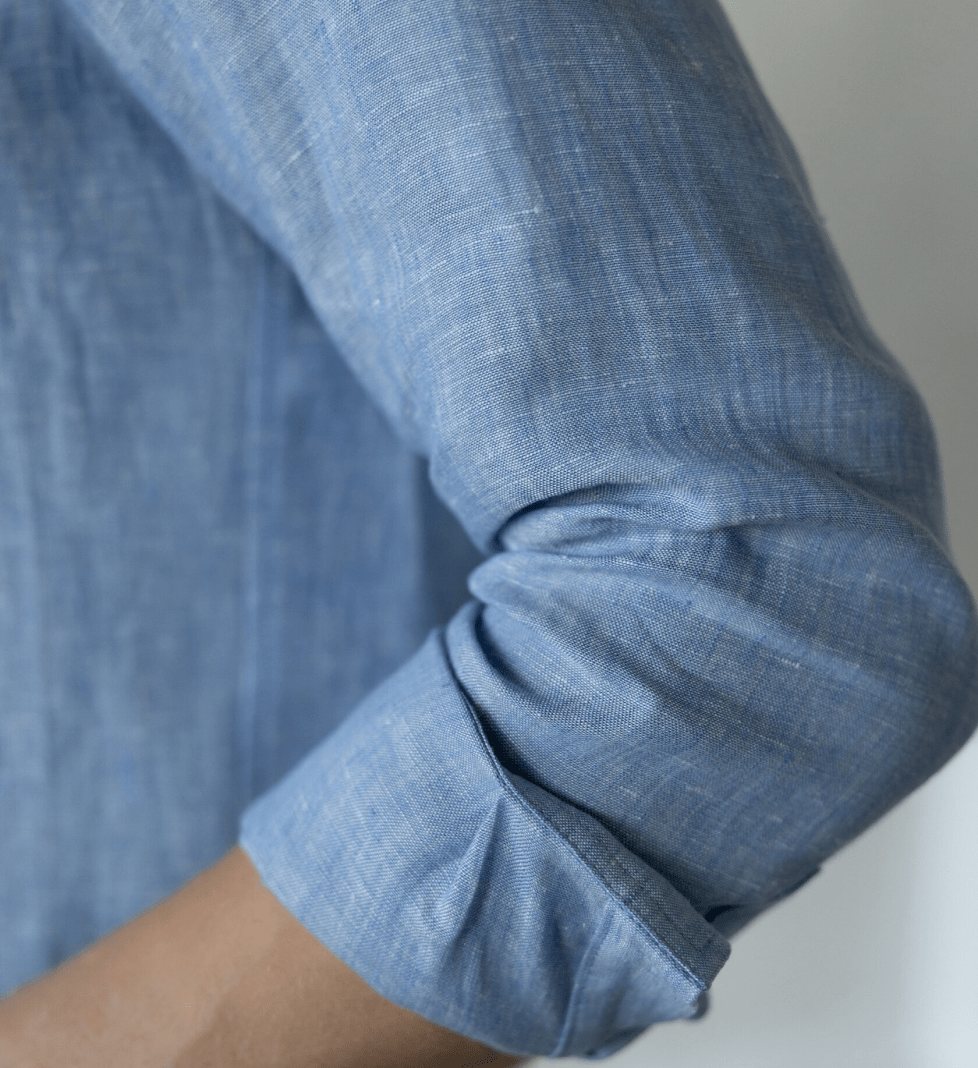 Лляна сорочка the SUIT MAN блакитна