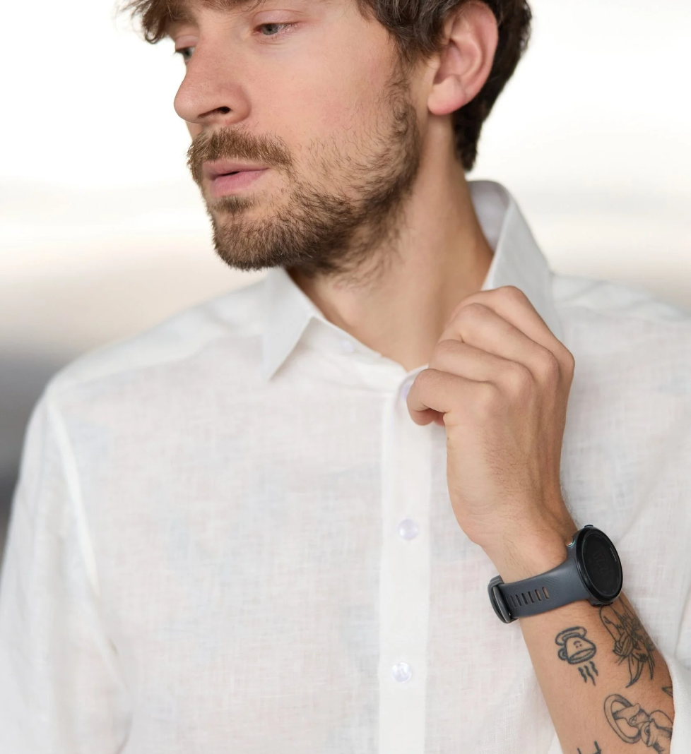 Лляна сорочка the SUIT MAN молочна