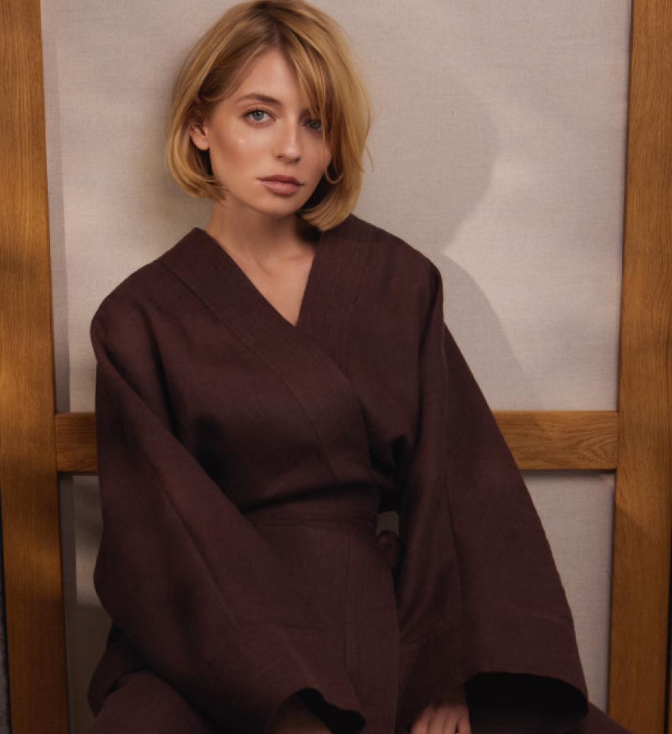 Костюм DOT BRAND лляний brown