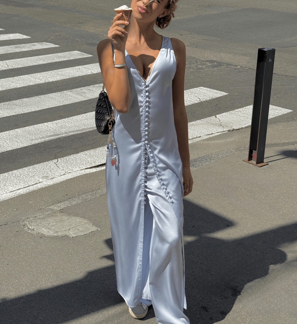 Довга блакитна блуза SABOTAGE