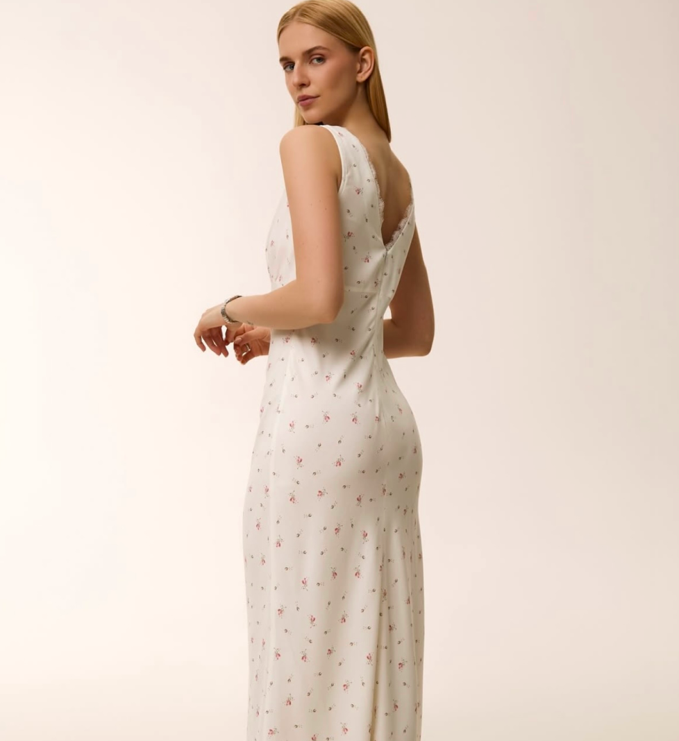 Сукня YASNA довга у квітку white