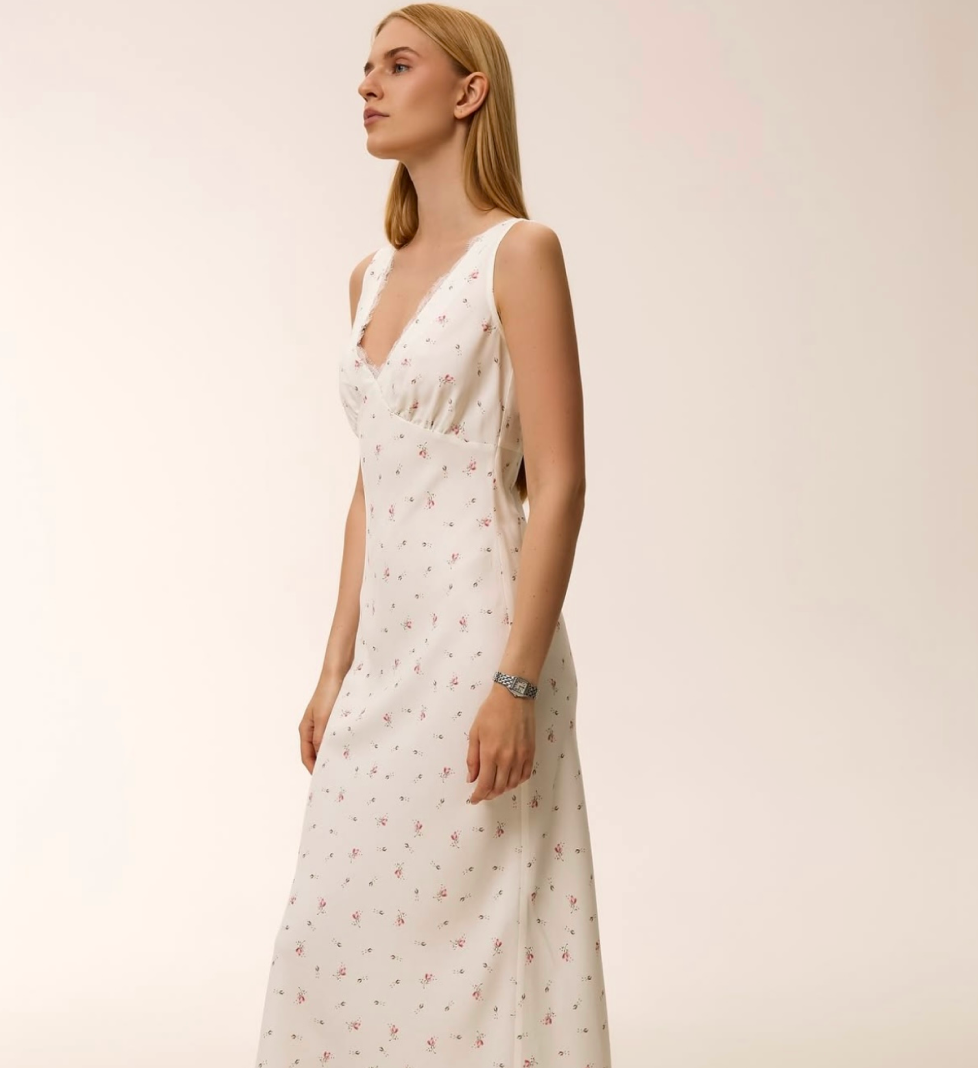 Сукня YASNA довга у квітку white