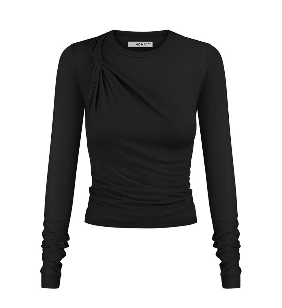 Лонгслів чорний Noma Studio