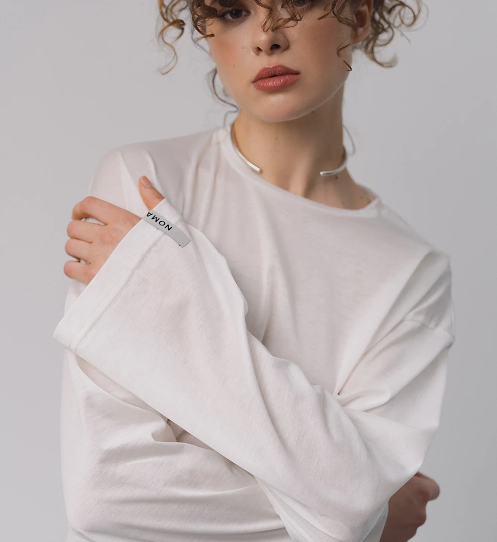 Лонгслів білий Noma Studio