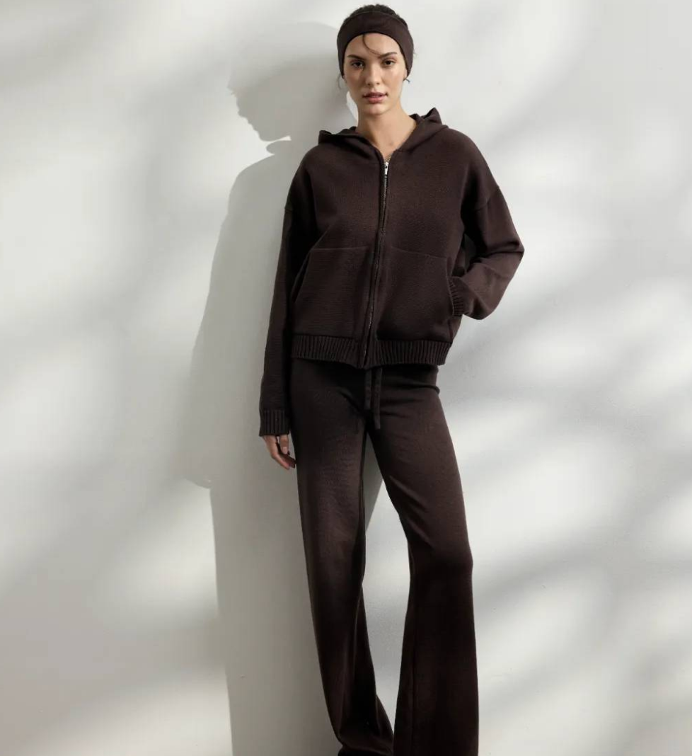 Костюм трикотажний 044 GARDEN вільного крою chocolate