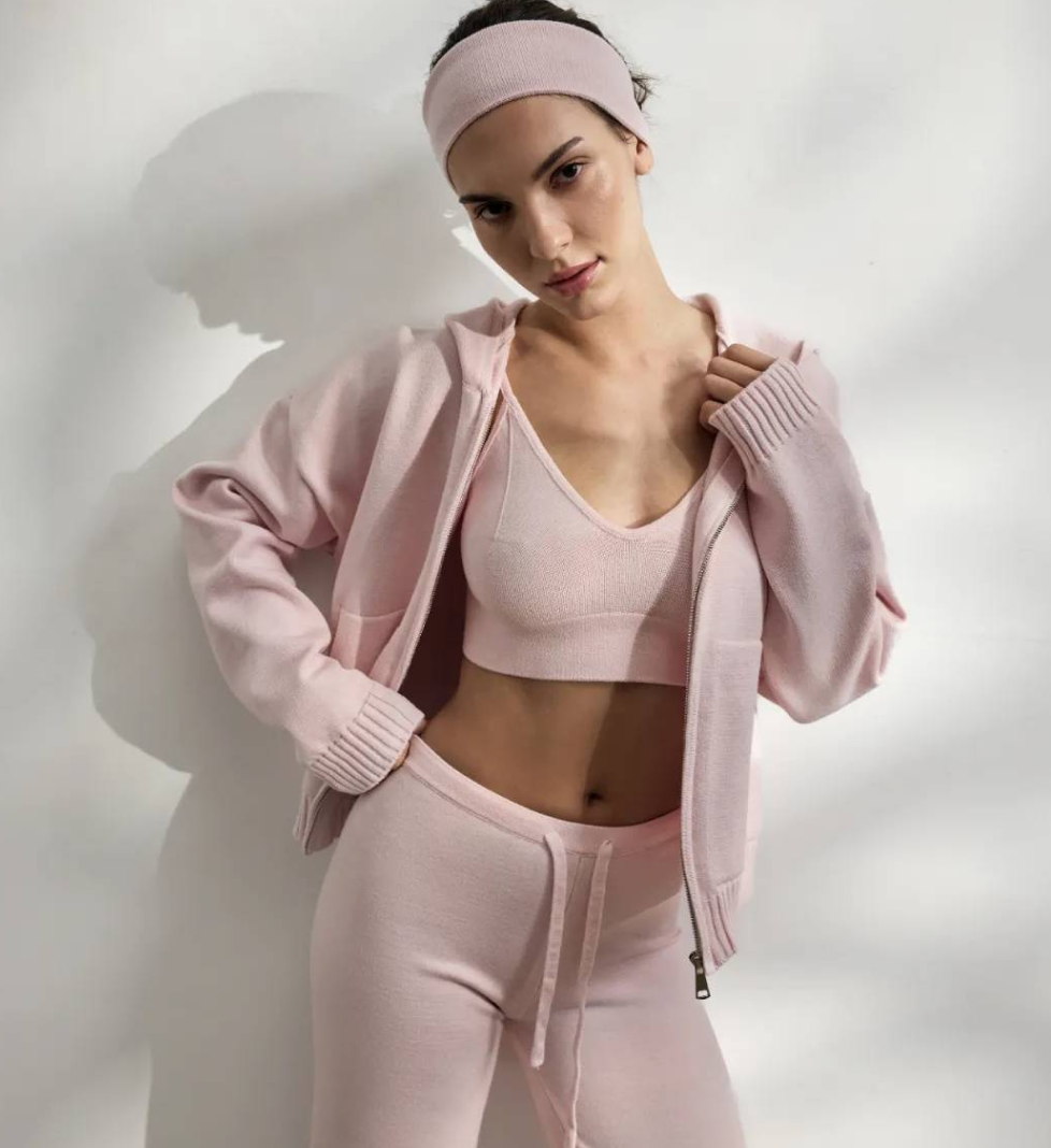 Костюм трикотажний 044 GARDEN вільного крою pink