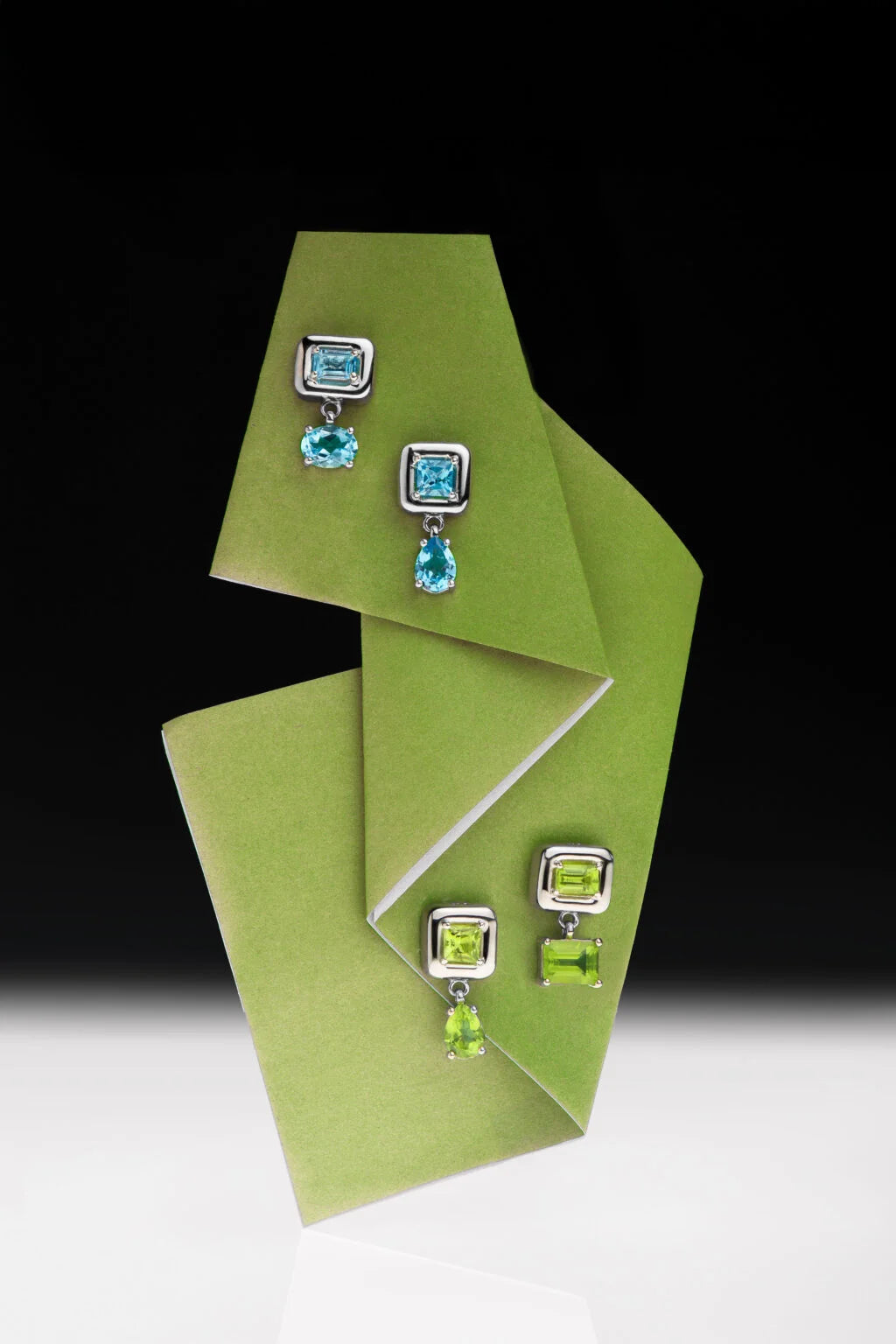 Earrings Splash Blue
