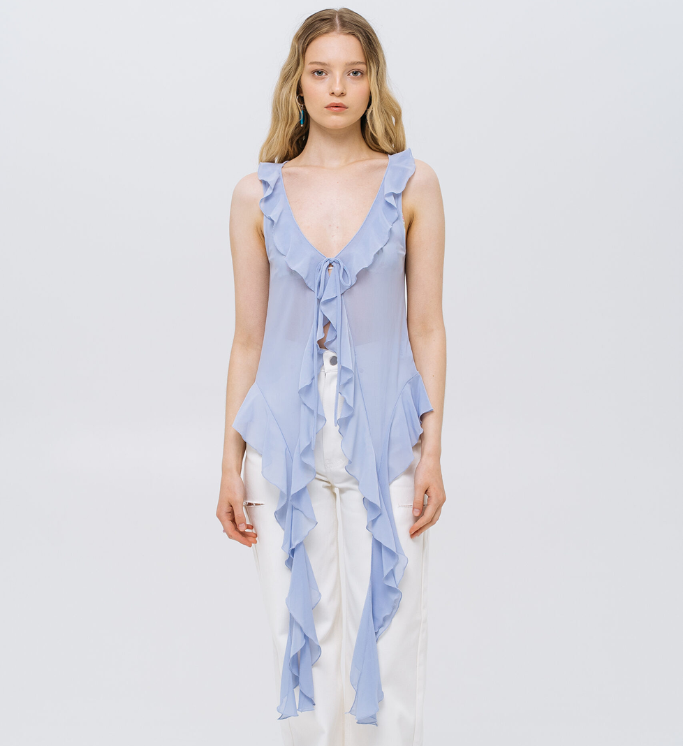 Джинсовий топ Match Blue Cloud