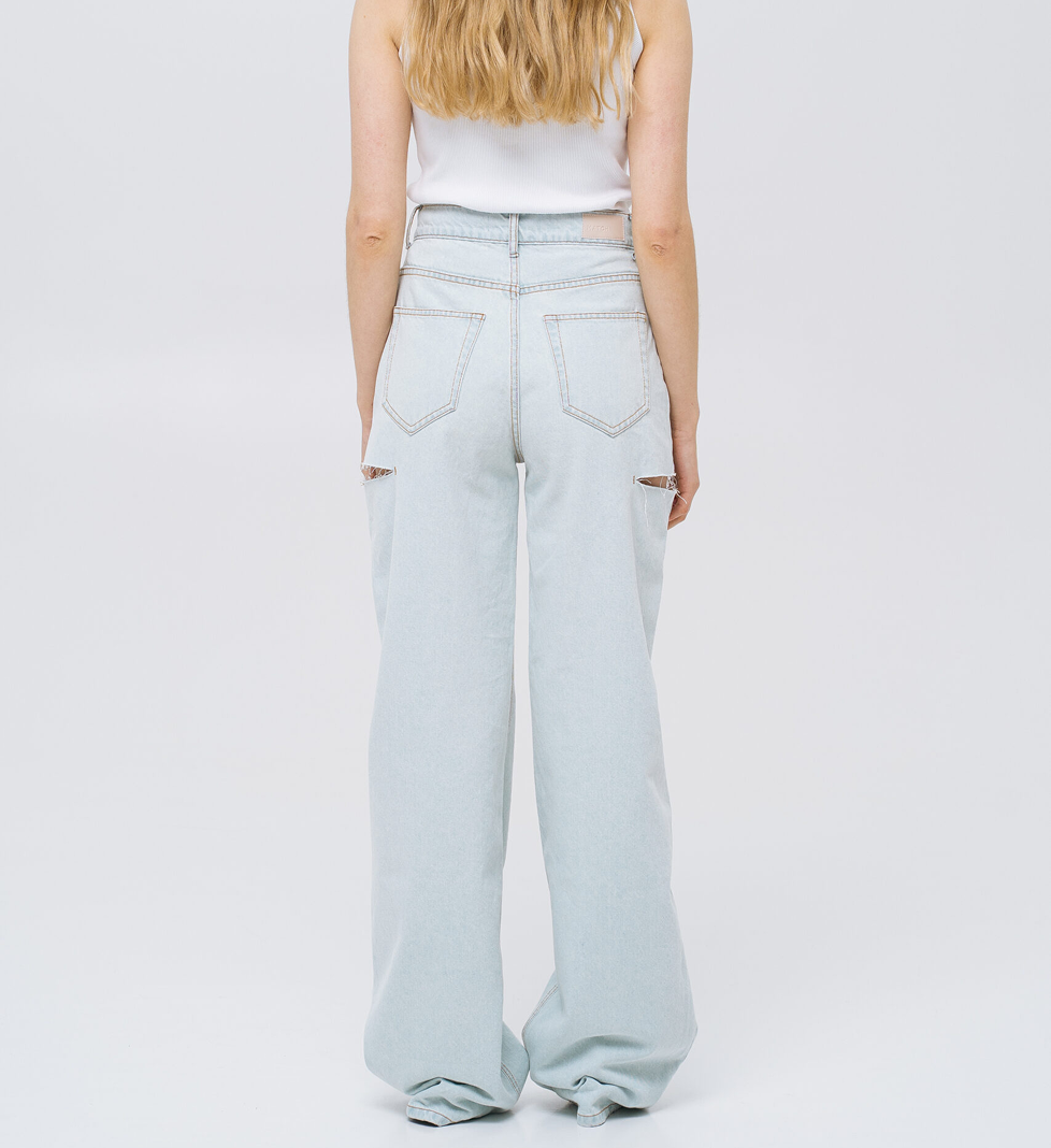 Джинси Match Denim світло-блакитні з дірками