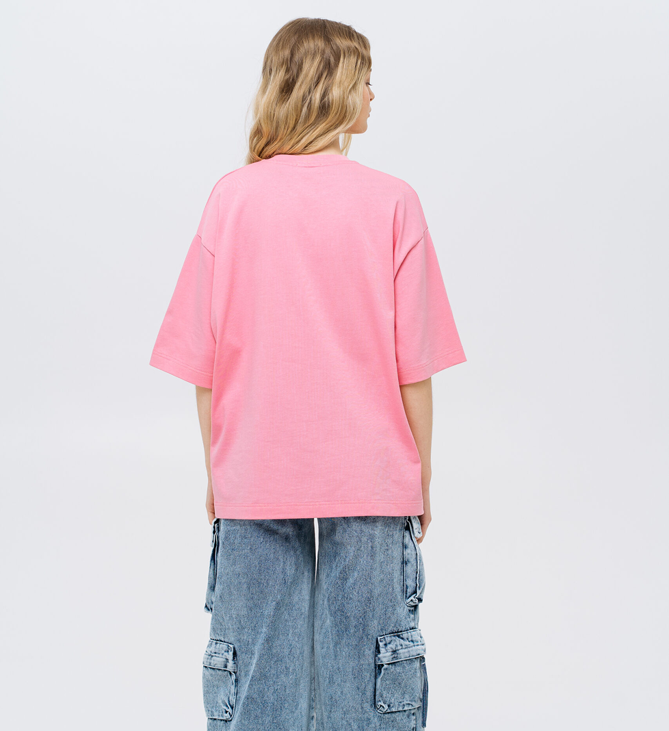 Рожева футболка Match Denim