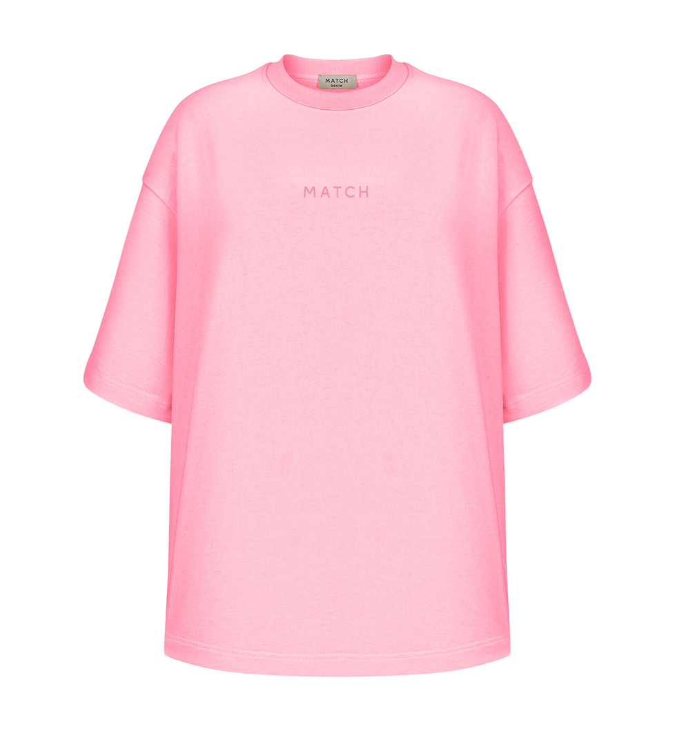 Рожева футболка Match Denim