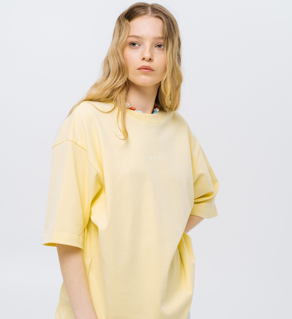 Жовта футболка Match Denim