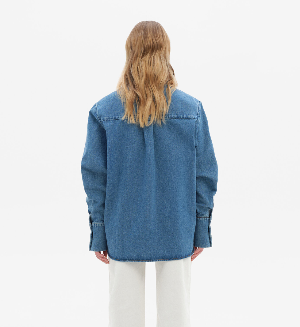Джинсова сорочка Match Denim світло-блакитного кольору