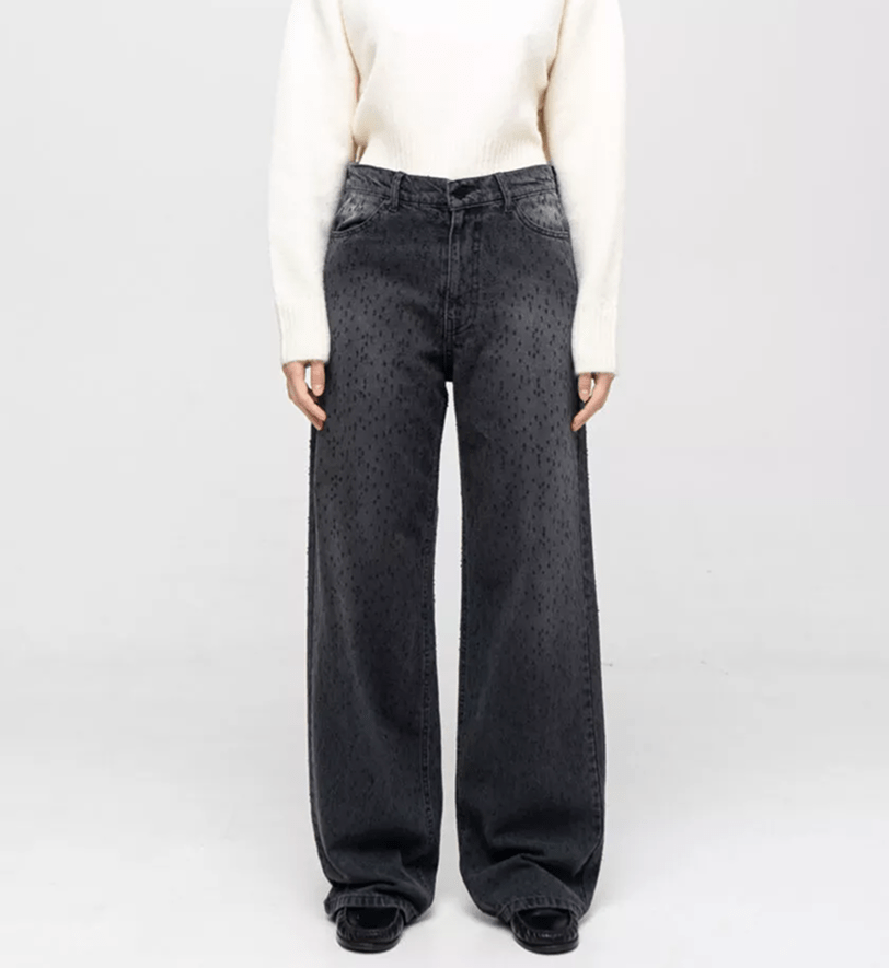 Мішкуваті Match Denim сірі джинси