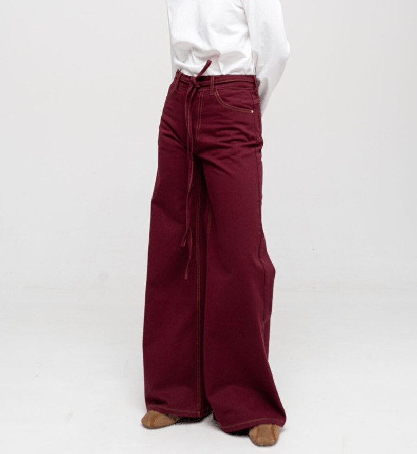 Мішкуваті Match Denim джинси burgundy