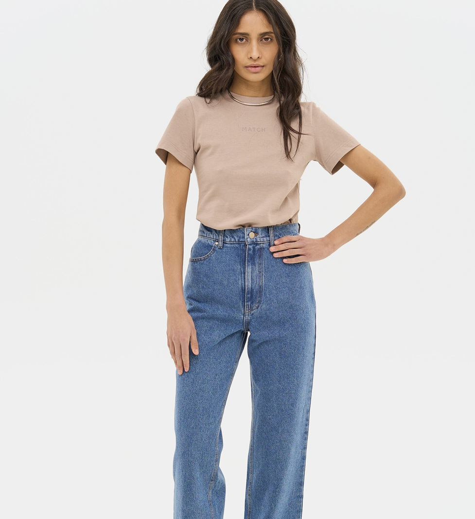 Сині прямі джинси Match Denim