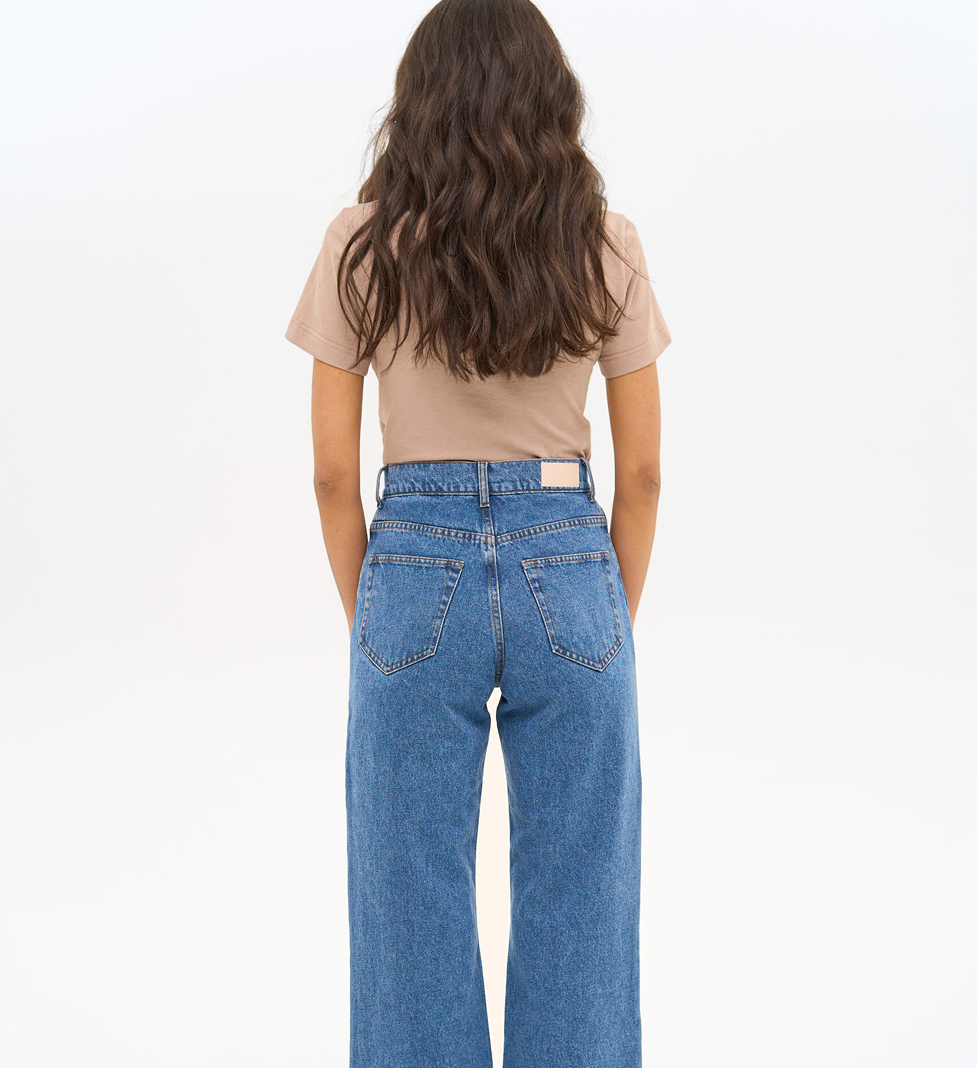 Сині прямі джинси Match Denim