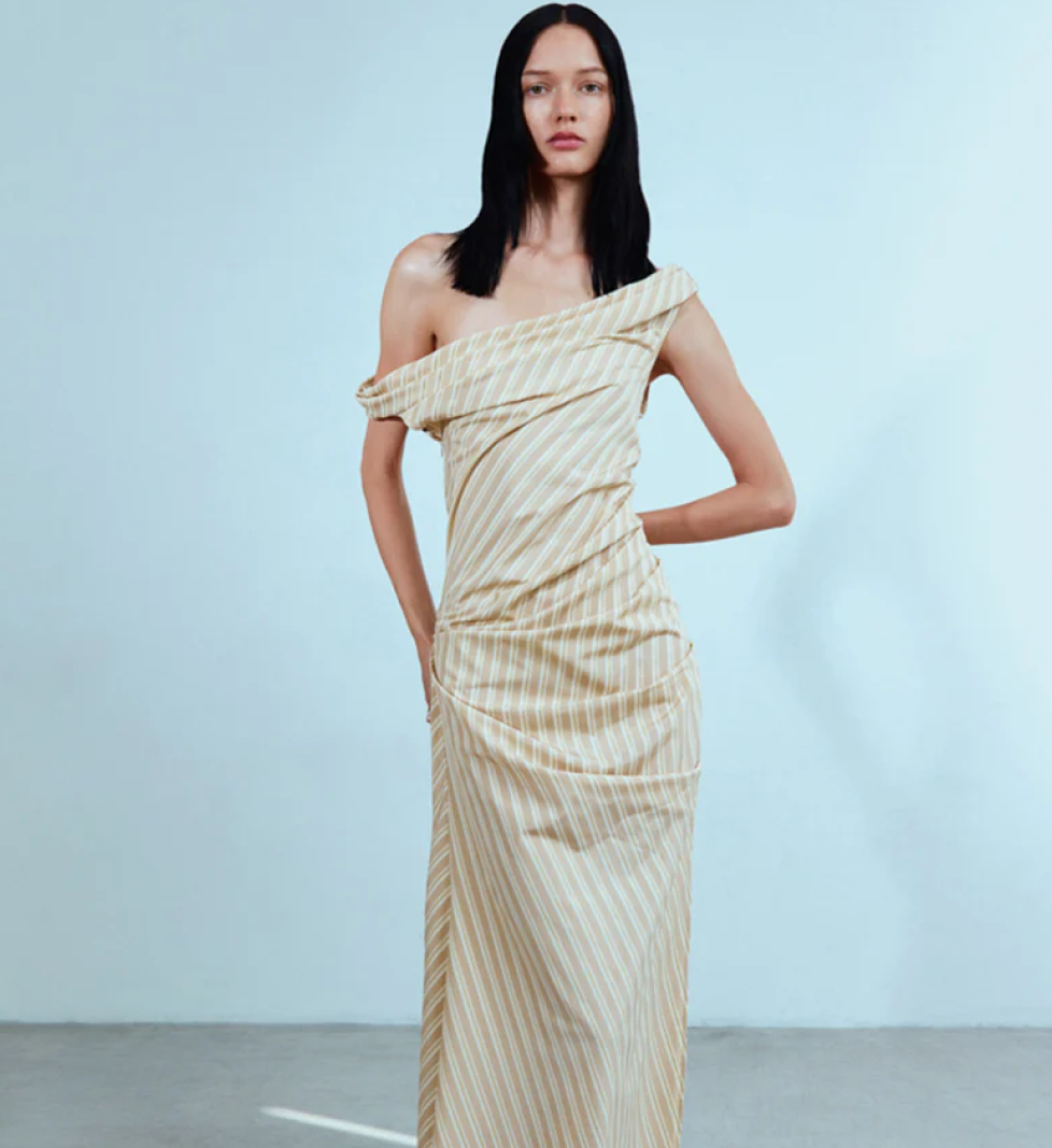 Максі-сукня SAYYA з драпіровкою Beige