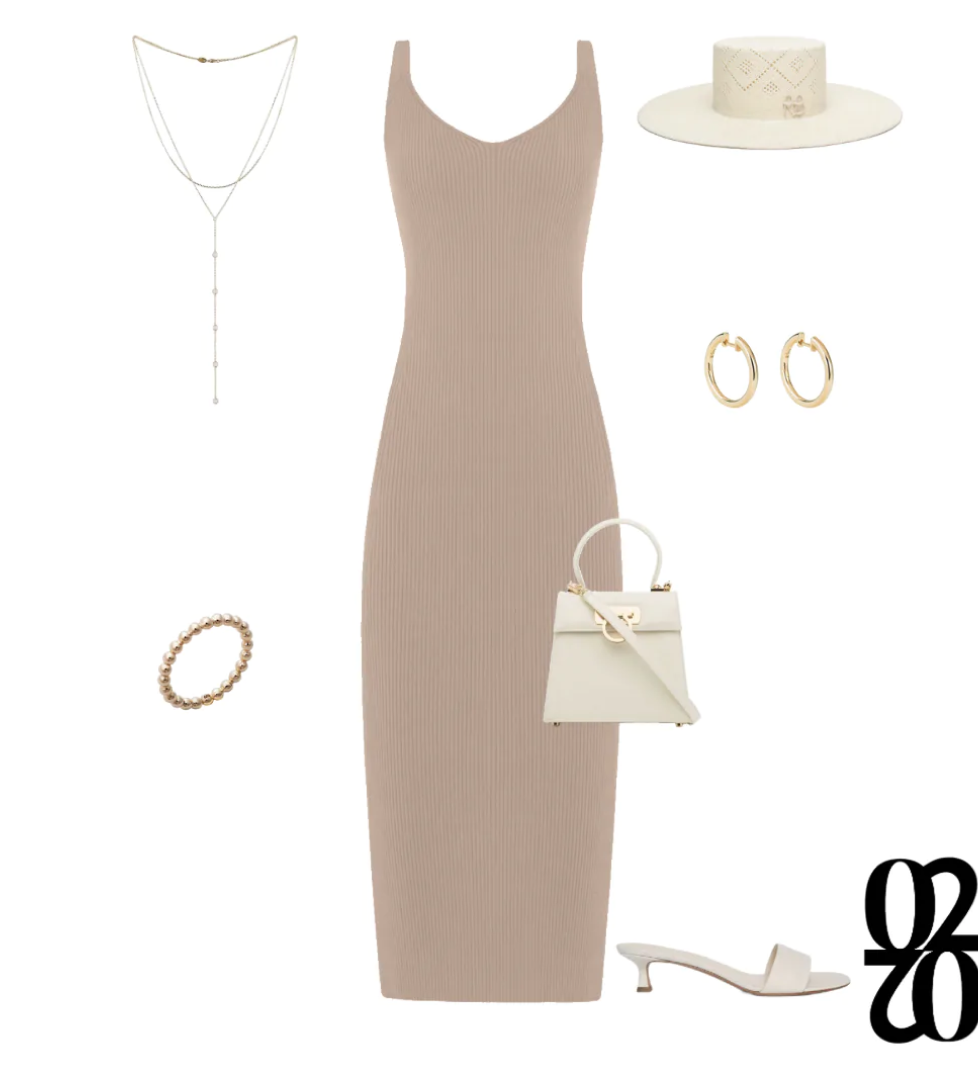 Сукня KNITWEAR максі beige