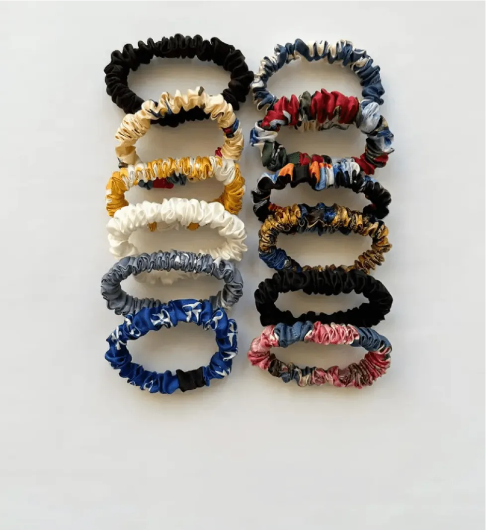 Міні-резинка OBIIMY для волосся із шовку в асортименті
