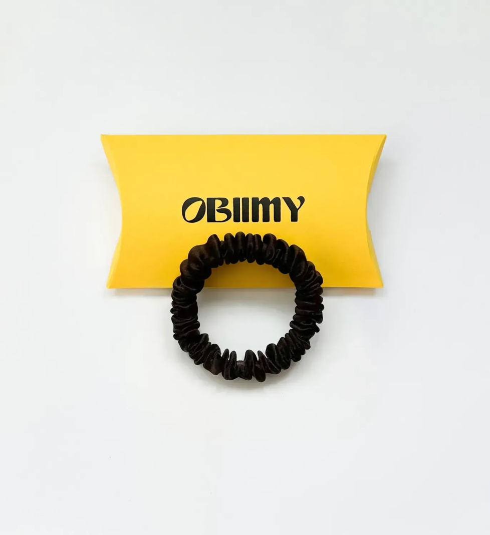 Міні-резинка OBIIMY для волосся із шовку в асортименті