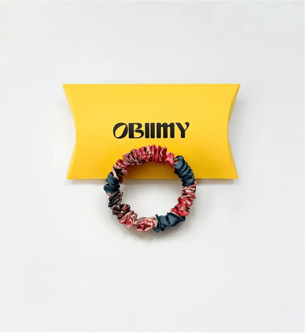 Міні-резинка OBIIMY для волосся із шовку в асортименті