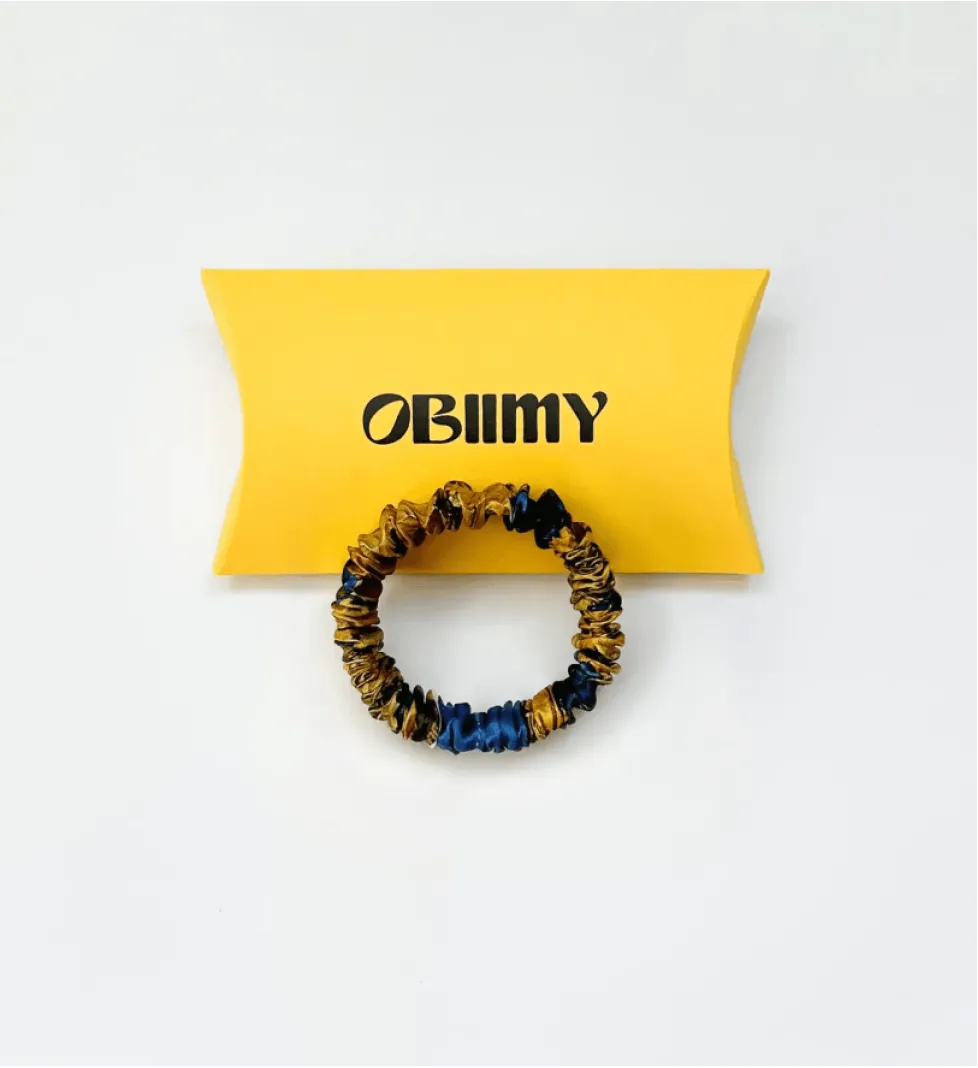 Міні-резинка OBIIMY для волосся із шовку в асортименті