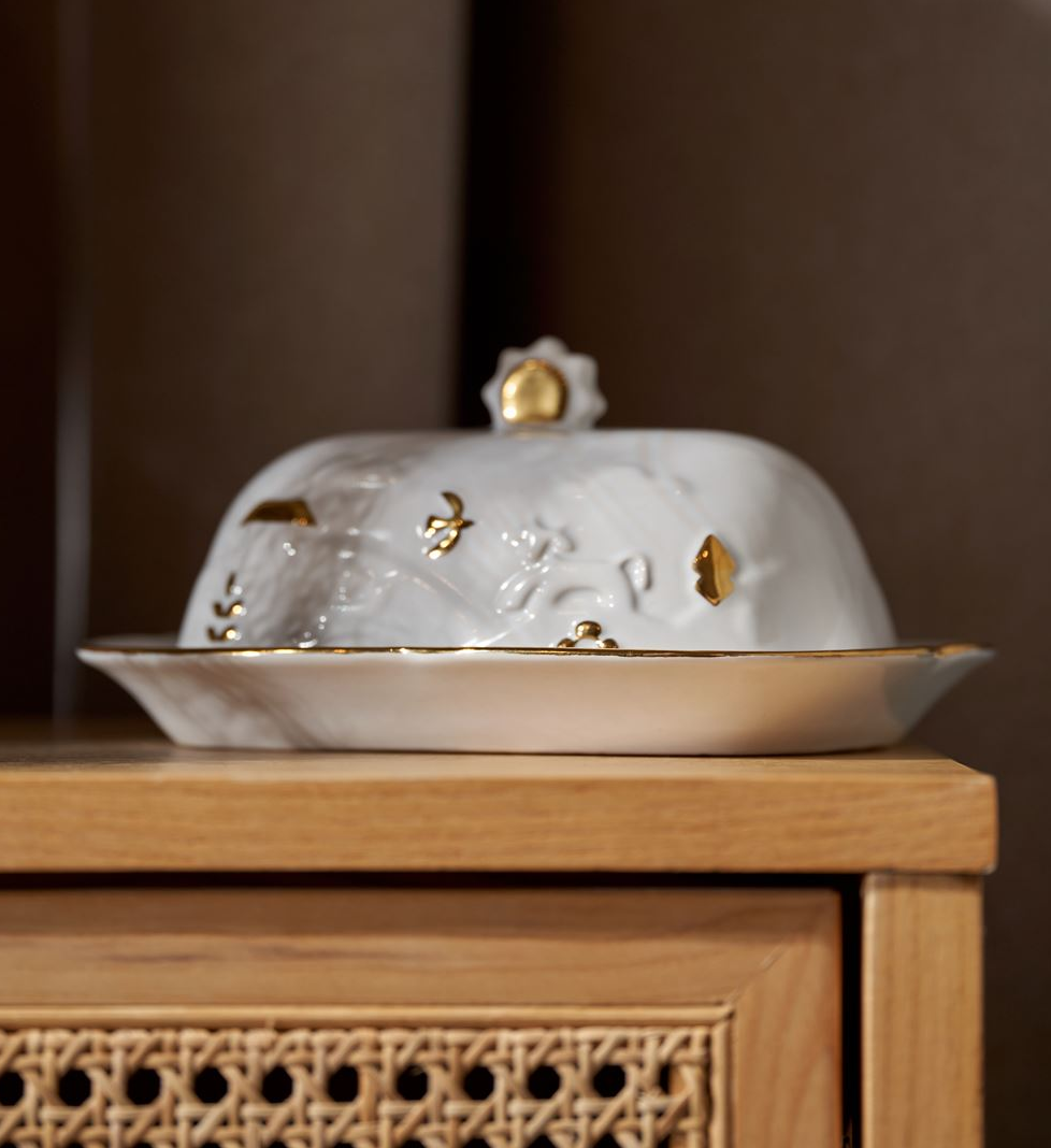 Свічник THE GURTOK Ранок-вечір з позолотою