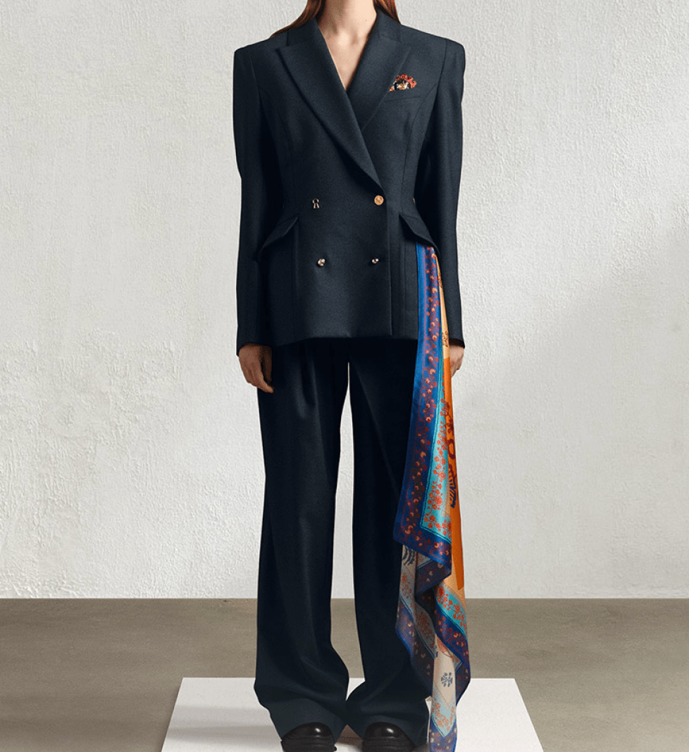 Брюки TONiA з запахом NEW LOOK blue