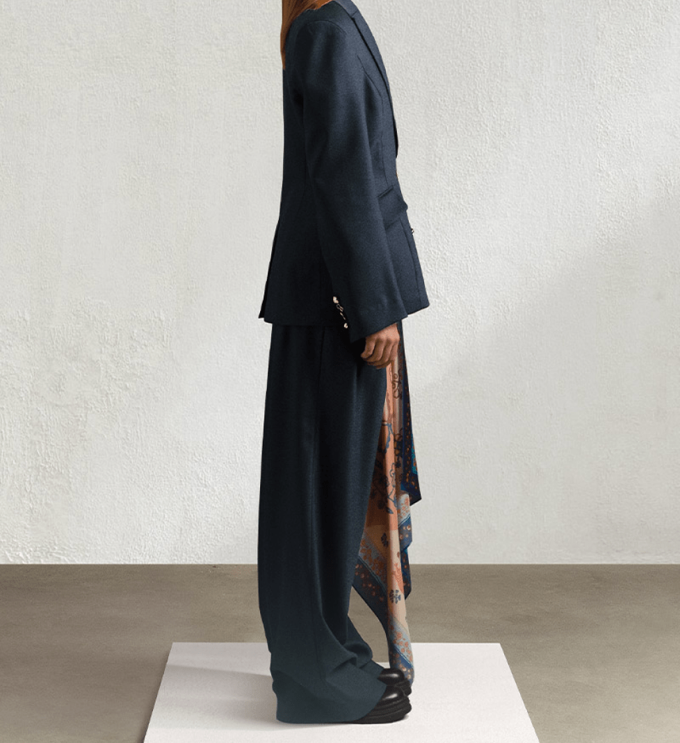 Брюки TONiA з запахом NEW LOOK blue