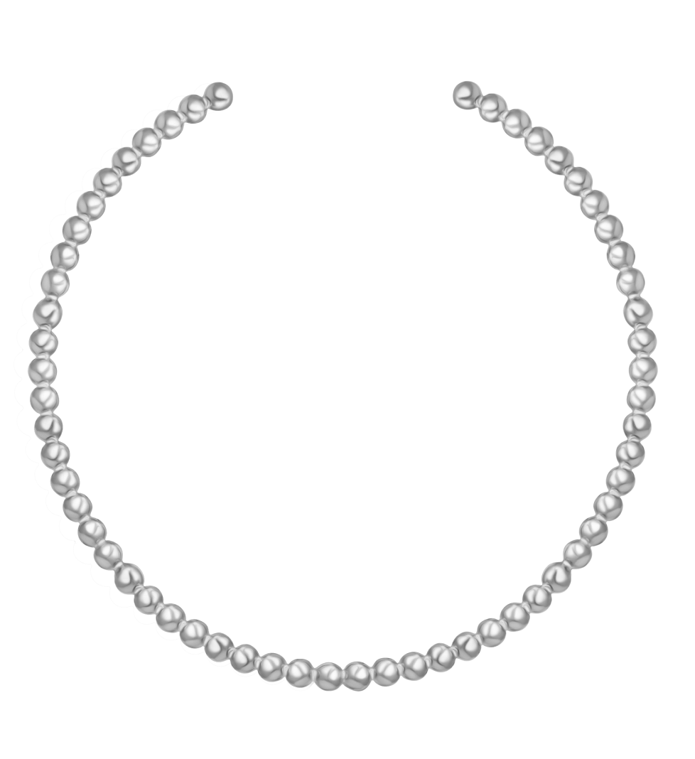 Кольє RIMMART Puffy Silver