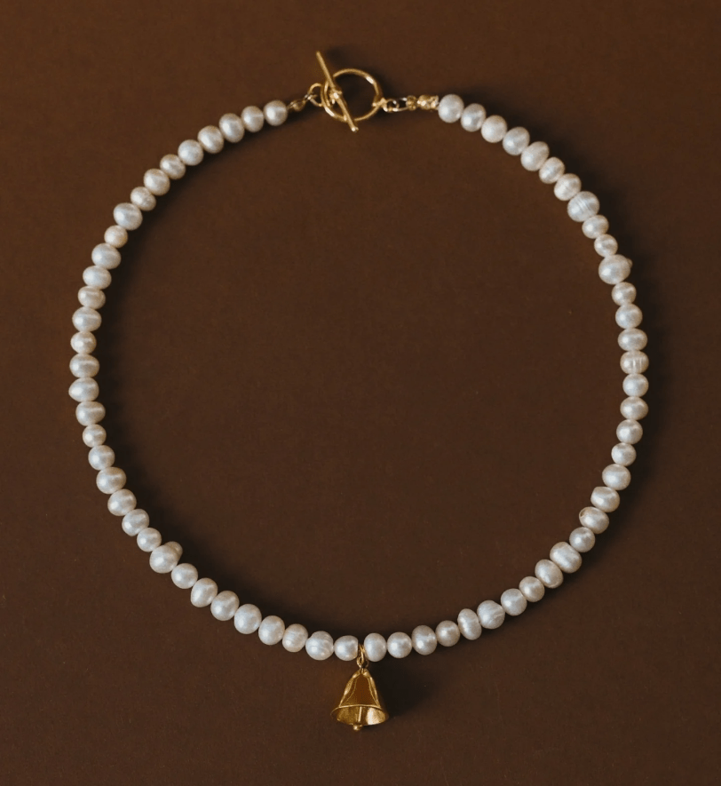 Кольє NYNI з річних перлів Dzvin golden