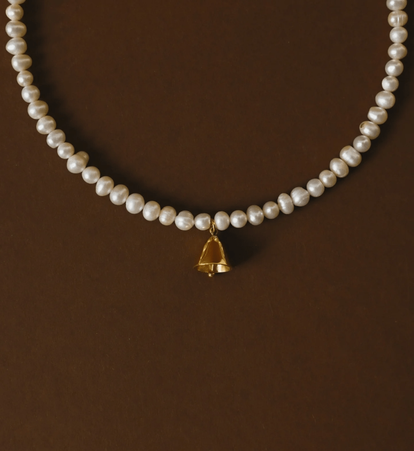 Кольє NYNI з річних перлів Dzvin golden