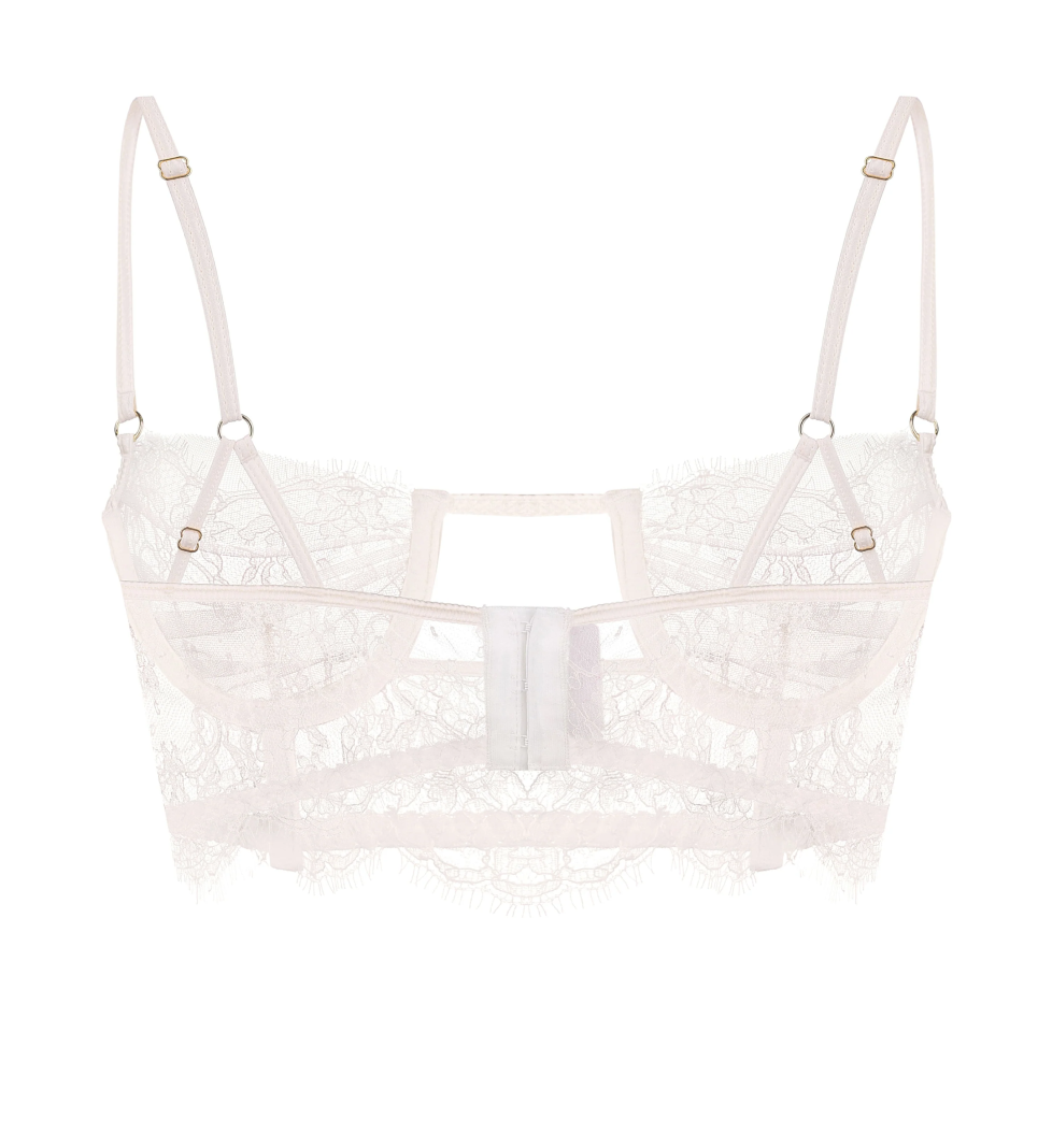 Бюстьє PeachPeach Obsession з мережива та сітки Milk