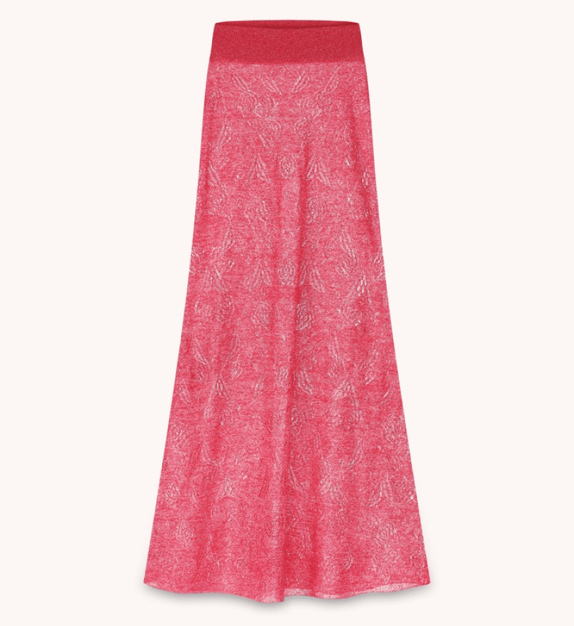 Спідниця BlackSeaTribe Openwork maxi pink