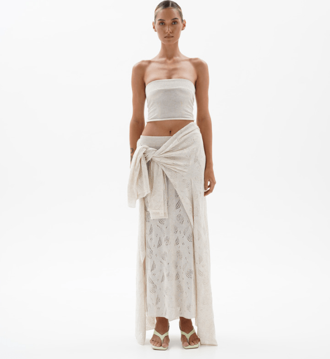 Кімоно BlackSeaTribe Openwork robe coconut